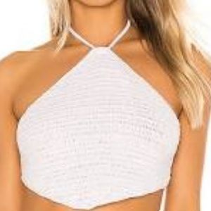 Frankies bikinis “Jimi” top in white